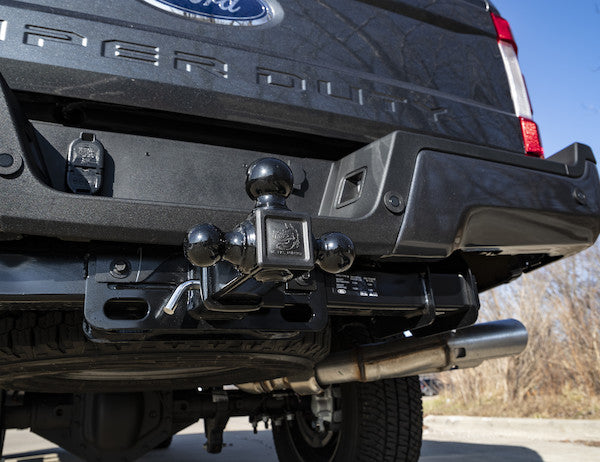 Tri-Ball Hitch with Black Towing Balls - 2-1/2 Inch Receiver
