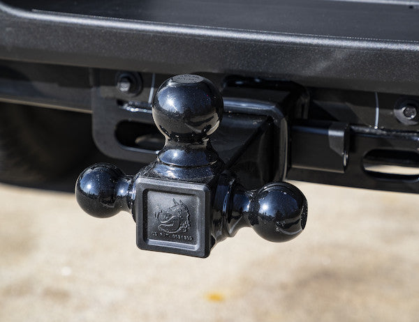 Tri-Ball Hitch with Black Towing Balls - 2-1/2 Inch Receiver
