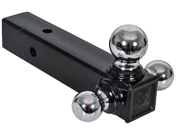 Tri-Ball Hitch with Chrome Towing Balls - 2-1/2 Inch Receiver