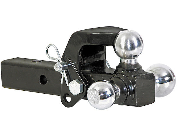 1802279 - Tri-Ball Hitch Solid Shank With Pintle Hook And Chrome Balls