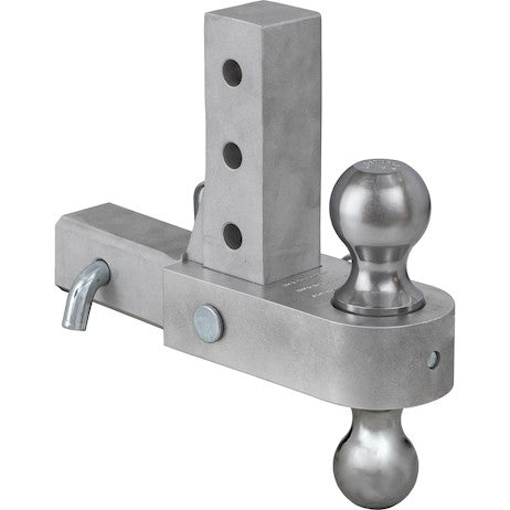 1802800 - Adjustable Dual Ball Hitch with Chrome Towing Balls for 2 Inch Hitch Receivers