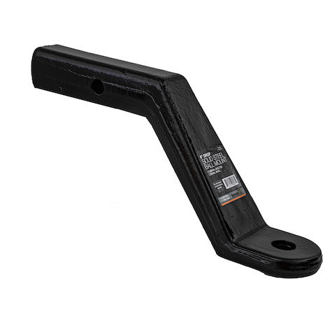 2 Inch Heavy-Duty Ball Mount 6 Inch Drop x 9-3/8 Long Tube Black For 1 Inch Hole