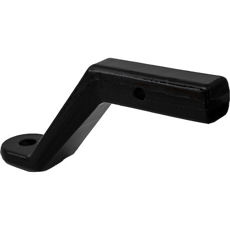 2 Inch Heavy-Duty Ball Mount 6 Inch Drop x 9-3/8 Long Tube Black For 1 Inch Hole