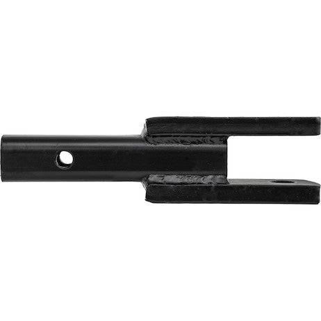 2 Inch Square Tubular Shank Clevis Ball Mount Black 9-1/4 Inch Long