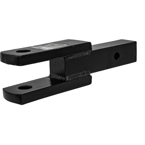 2 Inch Square Solid Shank Clevis Ball Mount Black 9-1/4 Inch Long