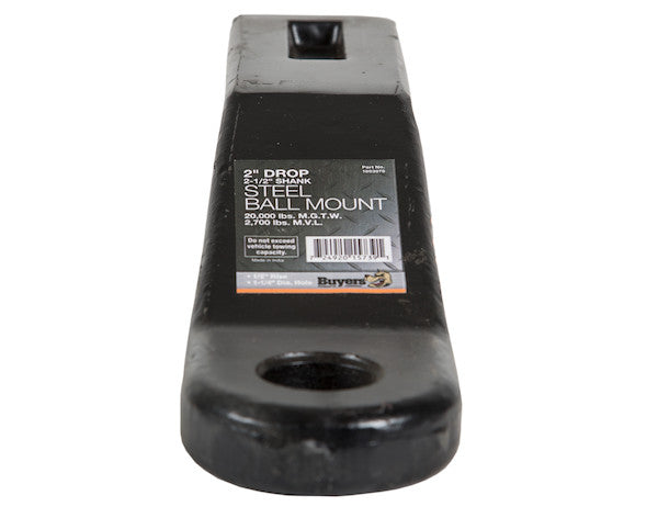 2-1/2 Inch Ball Mount with 2 Inch Drop 