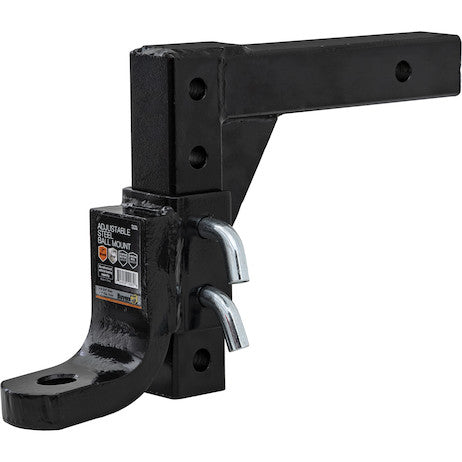 4-Position 2 Inch Solid Shank Adjustable Ball Mount