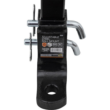 4-Position 2 Inch Solid Shank Adjustable Ball Mount