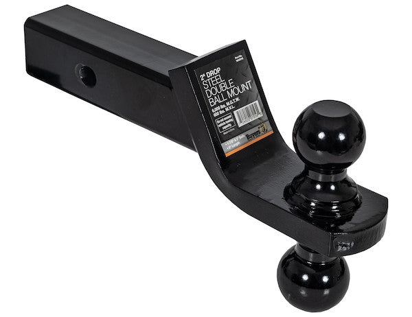 1803215 - Towing Ball Mount With Dual Black Balls - 2 Inch And 2-5/16 Inch Balls