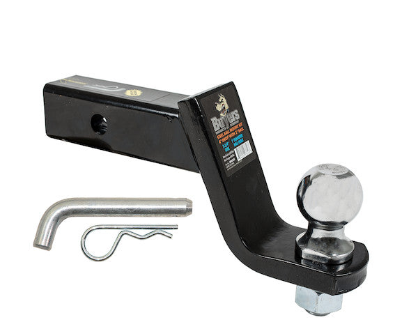 2 Inch Black Ball Mount Kit With 2 Inch Shank And 4 Inch Drop-Cotter Pin Hitch