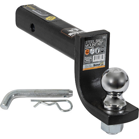 2 Inch Chrome Ball Mount Kit With 2 Inch Shank And 2 Inch Drop-Cotter Pin Hitch