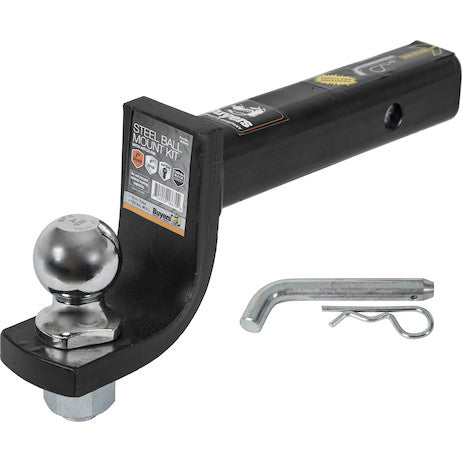 1-7/8 Inch Chrome Ball Mount Kit With 2 Inch Shank 4 Inch Drop-Cotter Pin Hitch
