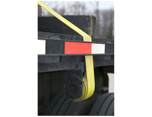 4 Inch x 30 Foot Winch Strap with Flat Hook - 15,000 Lb Capacity