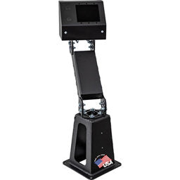 Pedestal, 3 Bank Top with Base & Offset Arm