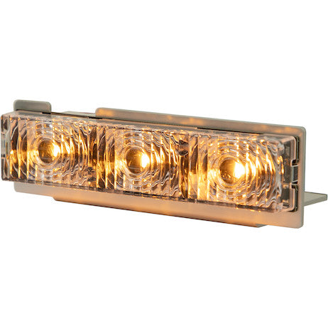 Amber Middle Strobe Reflector With 3 LED