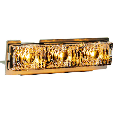 Amber Middle Strobe Reflector With 3 LED