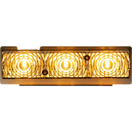 Amber Middle Strobe Reflector With 3 LED