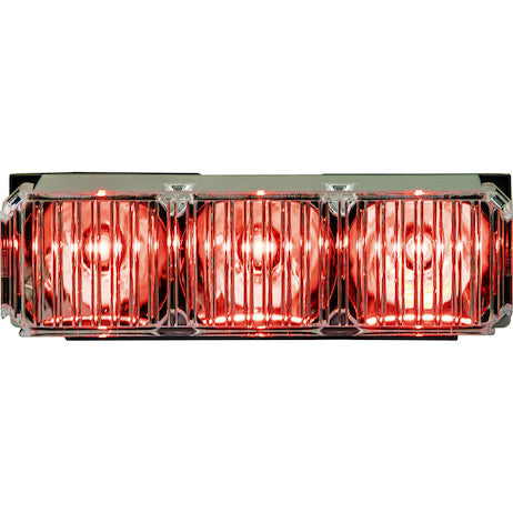 Red Middle Strobe Reflector With 3 LED