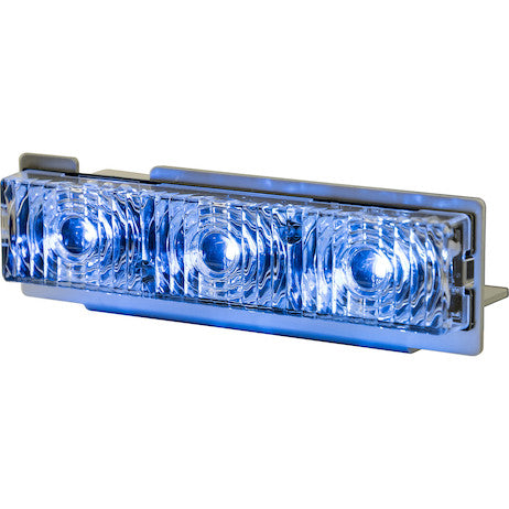 Blue Middle Strobe Reflector With 3 LED