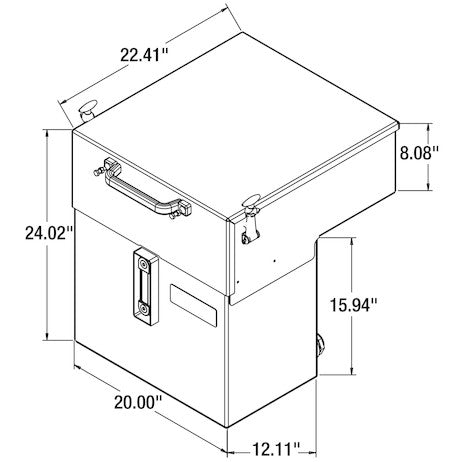 15 Gallon Central Hydraulic System - 4 Function, Electric On/Off, Standard Reservoir, with GPS