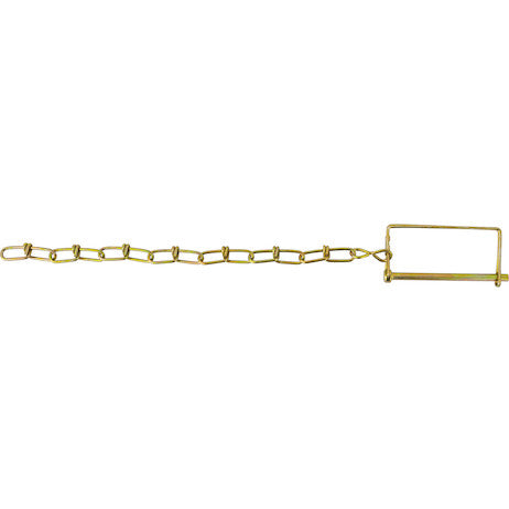 Snapper Pin - 1/4in Diameter x 3-1/2in Usable Length with 12in Chain Lanyard