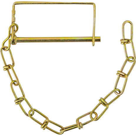 Snapper Pin - 1/4in Diameter x 3-1/2in Usable Length with 12in Chain Lanyard