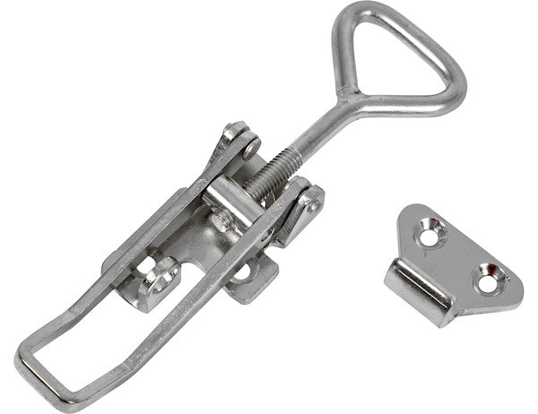 6" Heavy Duty Stainless Steel Adjustable-Grip Draw Latch