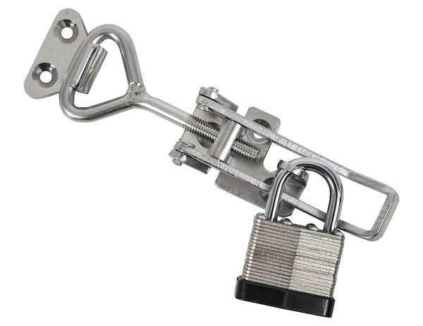 6" Heavy Duty Stainless Steel Adjustable-Grip Draw Latch