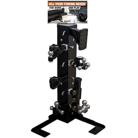 Display Rack for Ball Mount Hitches, Pintle Mounts and Receiver Adapters