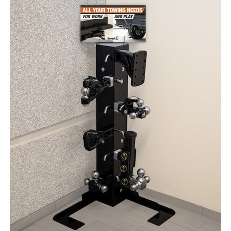 Display Rack for Ball Mount Hitches, Pintle Mounts and Receiver Adapters