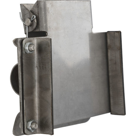 1 Inch Carbon Steel Offset Mount for Carbon Steel Shovel Holder, Weld-On,  w/hardware