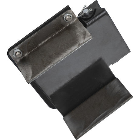 2-3/8 Inch Carbon Steel Offset Mount for Carbon Steel Shovel Holder, Weld-On, w/hardware