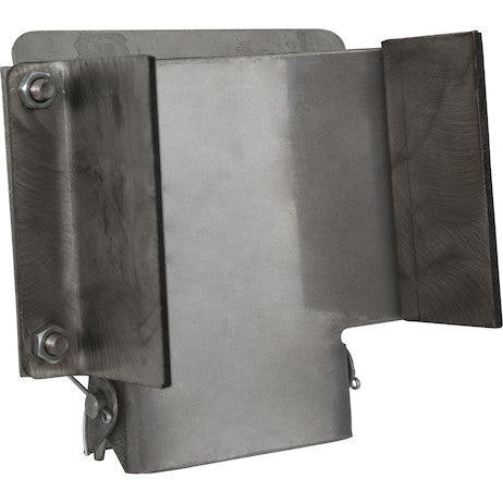 2-3/8 Inch Stainless Steel Offset Mount for Stainless Steel Shovel Holder, Weld-On, w/hardware