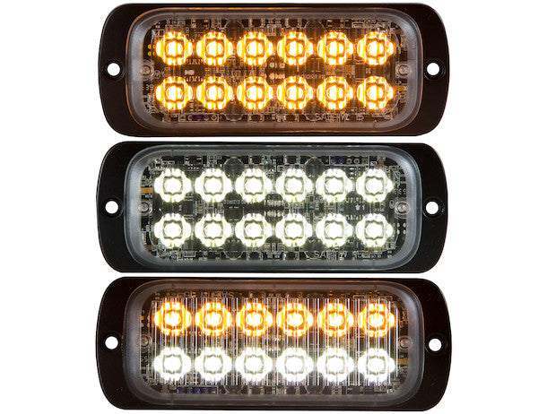 Thin Dual Row 4.5 Inch Green LED Strobe Light