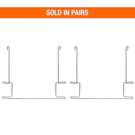 Chrome Plated Anti-Sail Brackets for Use With 24-Inch-Wide Mud Flaps (pair)