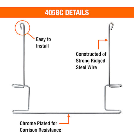 Chrome Plated Anti-Sail Brackets for Use With 24-Inch-Wide Mud Flaps (pair)