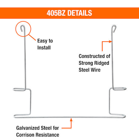 Galvanized Anti-Sail Brackets for Use With 24-Inch-Wide Mud Flaps (pair)