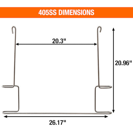 Stainless Steel Anti-Sail Brackets for Use With 24-Inch-Wide Mud Flaps (pair)