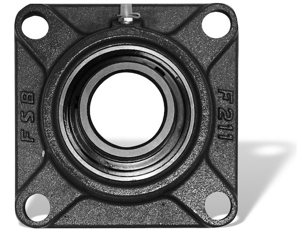 Replacement 4-Hole 2 Inch Set Crew Locking Flanged Auger Bearing for SaltDogg?? Spreader