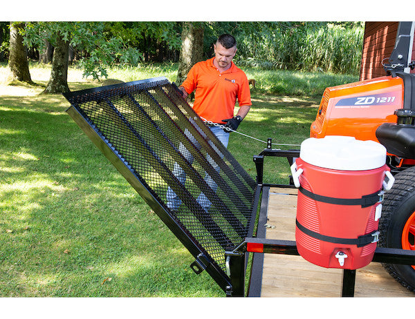 EZ Gate??? Tailgate Assist for Open Landscape Trailers
