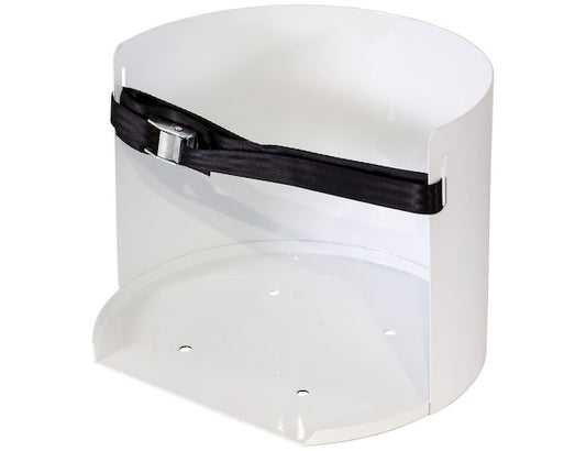 White Steel 5 Gallon Water Cooler Mount 