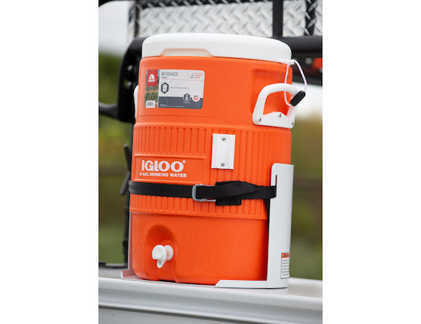 White Steel 5 Gallon Water Cooler Mount 
