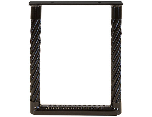 5231512 - Black Powder Coated Cable Type Truck Step - 15 x 12 x 1.38 Inch Deep