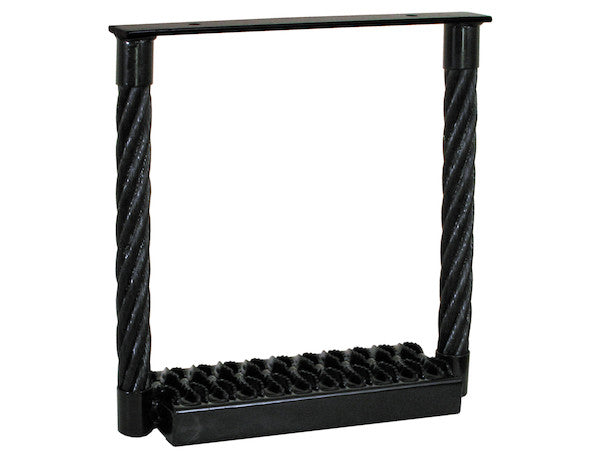 Black Powder Coated Cable Type Truck Step - 15 x 15 x 4.75 Inch Deep