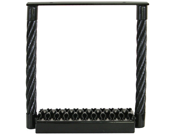 Black Powder Coated Cable Type Truck Step - 15 x 15 x 4.75 Inch Deep