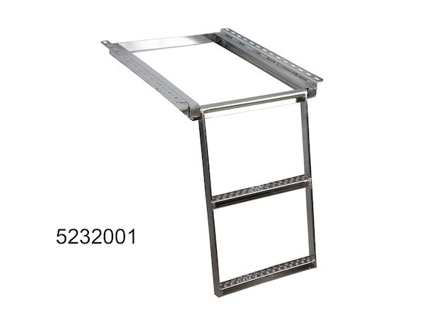 2-Rung Stainless Steel Retractable Truck Step