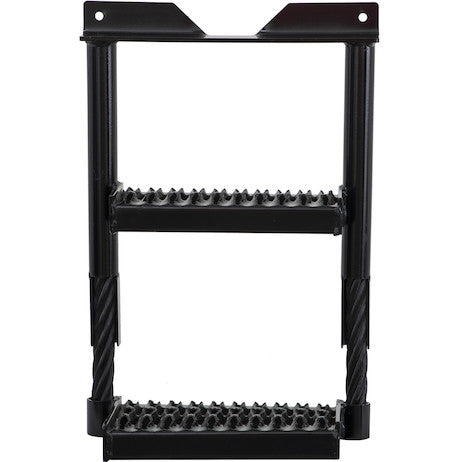 5232216 - Black Powder Coated Cable Type Truck Step - 22H x 16W x 7D