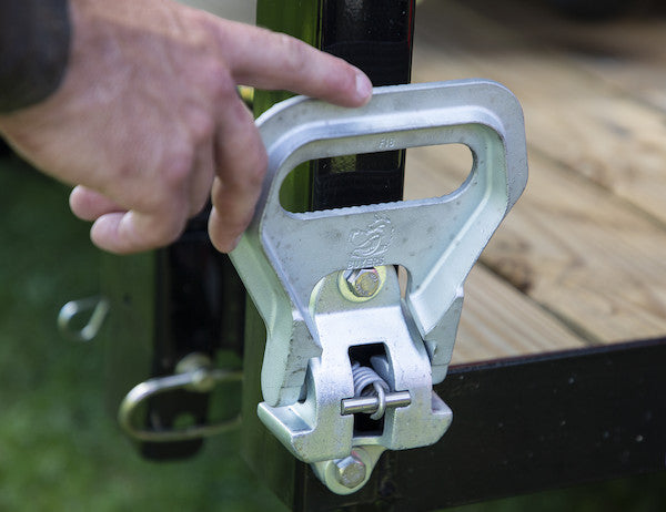 Safety Folding Foot/Grab Step - Zinc Finish