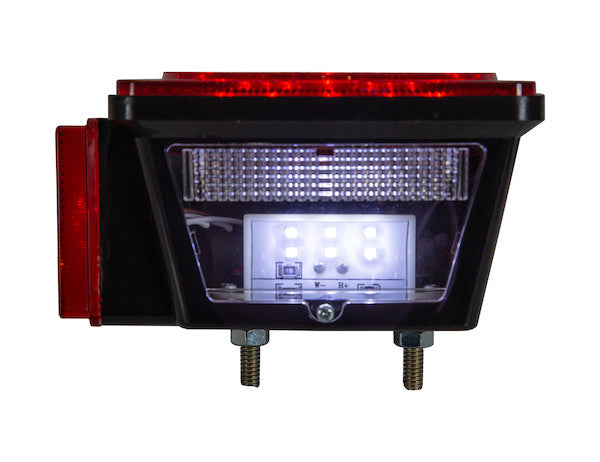 Driver Side 5 Inch Box-Style LED Stop/Turn/Tail Light for Trailers Under 80 Inches Wide (Includes License Light)