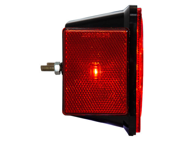 Driver Side 5 Inch Box-Style LED Stop/Turn/Tail Light for Trailers Under 80 Inches Wide (Includes License Light)